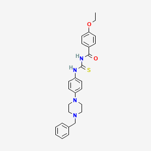 N-{[4-(4-benzylpiperazin-1-yl)phenyl]carbamothioyl}-4-ethoxybenzamide