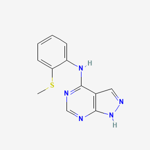 N-[2-(methylsulfanyl)phenyl]-2H-pyrazolo[3,4-d]pyrimidin-4-amine