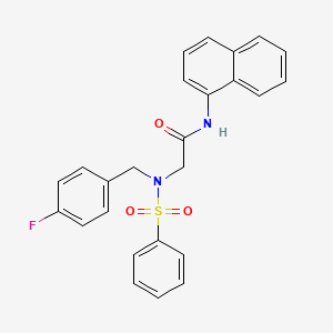 N~2~-(4-fluorobenzyl)-N-naphthalen-1-yl-N~2~-(phenylsulfonyl)glycinamide