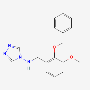 N-[2-(benzyloxy)-3-methoxybenzyl]-4H-1,2,4-triazol-4-amine