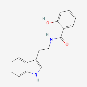 molecular formula C17H16N2O2 B1247933 N-水杨酰色胺 CAS No. 31384-98-2