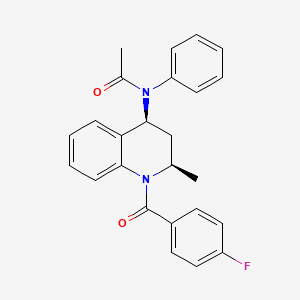 N-[(2R,4S)-1-(4-fluorobenzoyl)-2-methyl-3,4-dihydro-2H-quinolin-4-yl]-N-phenylacetamide