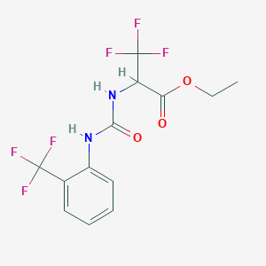 ethyl 3,3,3-trifluoro-N-{[2-(trifluoromethyl)phenyl]carbamoyl}alaninate