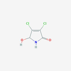 molecular formula C4H3Cl2NO2 B12479394 3,4-dichloro-5-hydroxy-1,5-dihydro-2H-pyrrol-2-one 