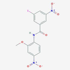 3-iodo-N-(2-methoxy-4-nitrophenyl)-5-nitrobenzamide