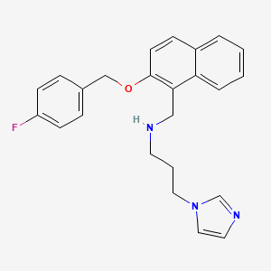 N-({2-[(4-fluorobenzyl)oxy]naphthalen-1-yl}methyl)-3-(1H-imidazol-1-yl)propan-1-amine