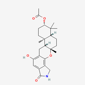 molecular formula C25H33NO5 B1247941 Memnobotrin A 