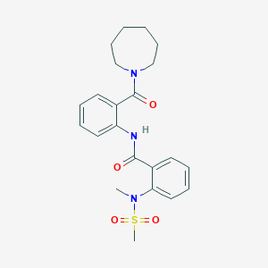 N-[2-(azepan-1-ylcarbonyl)phenyl]-2-[methyl(methylsulfonyl)amino]benzamide