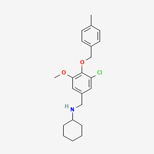 N-{3-chloro-5-methoxy-4-[(4-methylbenzyl)oxy]benzyl}cyclohexanamine