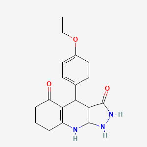 4-(4-ethoxyphenyl)-3-hydroxy-1,4,6,7,8,9-hexahydro-5H-pyrazolo[3,4-b]quinolin-5-one