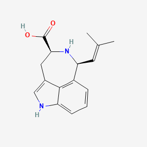 molecular formula C16H18N2O2 B1247946 (-)-cis-Clavicipitic acid CAS No. 72690-85-8