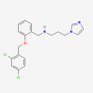 ({2-[(2,4-Dichlorophenyl)methoxy]phenyl}methyl)[3-(imidazol-1-YL)propyl]amine