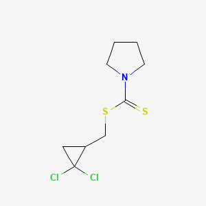 (2,2-Dichlorocyclopropyl)methyl pyrrolidine-1-carbodithioate