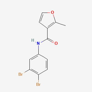 molecular formula C12H9Br2NO2 B12479557 N-(3,4-dibromophenyl)-2-methylfuran-3-carboxamide 