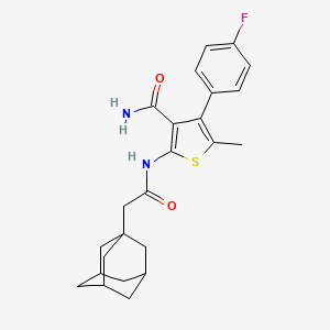 2-[2-(Adamantan-1-YL)acetamido]-4-(4-fluorophenyl)-5-methylthiophene-3-carboxamide