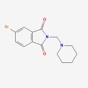 5-Bromo-2-(piperidin-1-ylmethyl)isoindole-1,3-dione