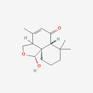 molecular formula C15H22O3 B1247958 Fudecalone 