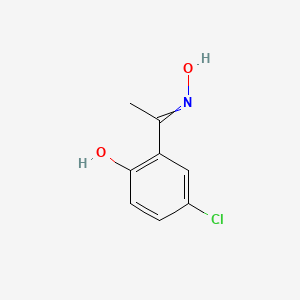 molecular formula C8H8ClNO2 B12479595 Ethanone, 1-(5-chloro-2-hydroxyphenyl)-, oxime, (E)- CAS No. 87974-51-4