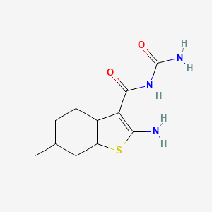 2-amino-N-carbamoyl-6-methyl-4,5,6,7-tetrahydro-1-benzothiophene-3-carboxamide