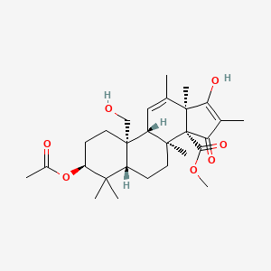 molecular formula C28H40O7 B1247961 Andrastin B 