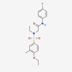 N~2~-[(4-ethoxy-3-methylphenyl)sulfonyl]-N~2~-ethyl-N-(4-fluorophenyl)glycinamide