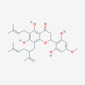 molecular formula C31H38O7 B1247963 细叶黄酮 D 