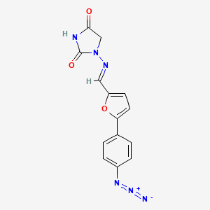 molecular formula C14H10N6O3 B1247965 Azidodantrolene 