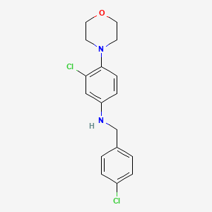 3-chloro-N-(4-chlorobenzyl)-4-(morpholin-4-yl)aniline