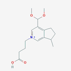 molecular formula C16H24NO4+ B1247968 Delavayine C 