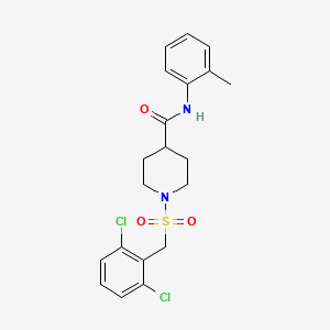 1-[(2,6-dichlorobenzyl)sulfonyl]-N-(2-methylphenyl)piperidine-4-carboxamide