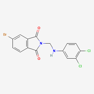 5-bromo-2-{[(3,4-dichlorophenyl)amino]methyl}-1H-isoindole-1,3(2H)-dione