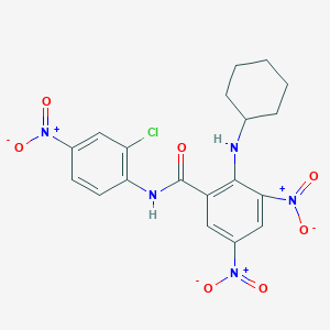 N-(2-chloro-4-nitrophenyl)-2-(cyclohexylamino)-3,5-dinitrobenzamide