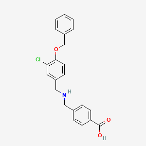 4-({[4-(Benzyloxy)-3-chlorobenzyl]amino}methyl)benzoic acid