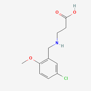 molecular formula C11H14ClNO3 B12479832 N-(5-chloro-2-methoxybenzyl)-beta-alanine 