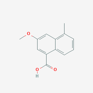 molecular formula C13H12O3 B1247985 3-Methoxy-5-methyl-1-naphthoic acid 