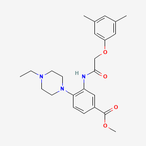 Methyl 3-{[(3,5-dimethylphenoxy)acetyl]amino}-4-(4-ethylpiperazin-1-yl)benzoate