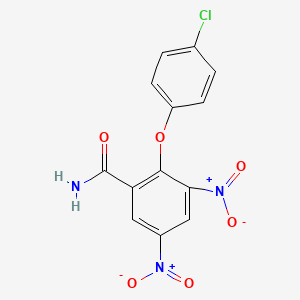 2-(4-Chlorophenoxy)-3,5-dinitrobenzamide