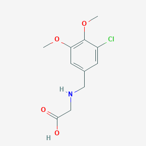 molecular formula C11H14ClNO4 B12479895 N-(3-chloro-4,5-dimethoxybenzyl)glycine 