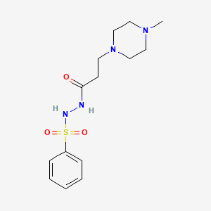 3-(4-methylpiperazin-1-yl)-N'-(phenylsulfonyl)propanehydrazide