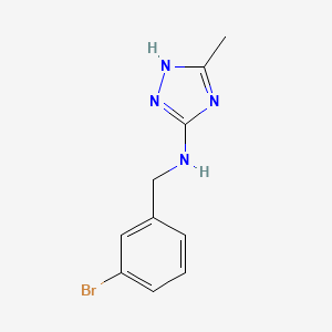 N-(3-bromobenzyl)-3-methyl-1H-1,2,4-triazol-5-amine