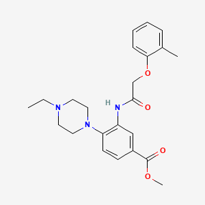 Methyl 4-(4-ethylpiperazin-1-yl)-3-{[(2-methylphenoxy)acetyl]amino}benzoate