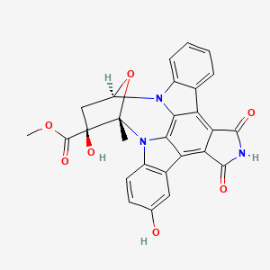 molecular formula C27H19N3O7 B1247991 Indocarbazostatin C 