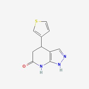 4-(thiophen-3-yl)-4,5-dihydro-2H-pyrazolo[3,4-b]pyridin-6-ol