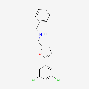 Benzyl({[5-(3,5-dichlorophenyl)furan-2-YL]methyl})amine