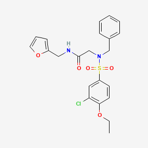 N~2~-benzyl-N~2~-[(3-chloro-4-ethoxyphenyl)sulfonyl]-N-(furan-2-ylmethyl)glycinamide