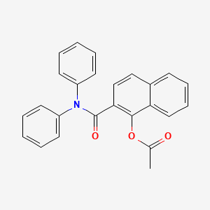 2-(Diphenylcarbamoyl)naphthalen-1-yl acetate