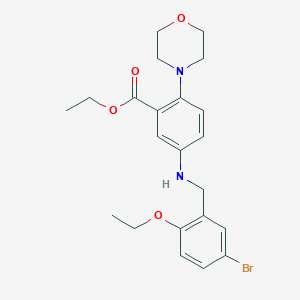 Ethyl 5-[(5-bromo-2-ethoxybenzyl)amino]-2-(morpholin-4-yl)benzoate