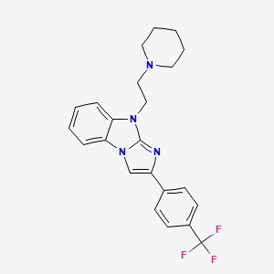 9-[2-(piperidin-1-yl)ethyl]-2-[4-(trifluoromethyl)phenyl]-9H-imidazo[1,2-a]benzimidazole