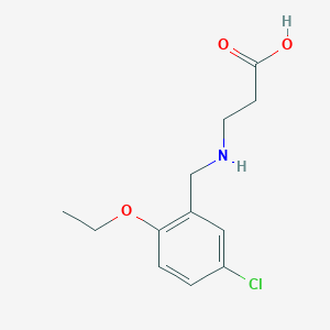 molecular formula C12H16ClNO3 B12480174 N-(5-chloro-2-ethoxybenzyl)-beta-alanine 