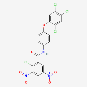 2-chloro-3,5-dinitro-N-[4-(2,4,5-trichlorophenoxy)phenyl]benzamide